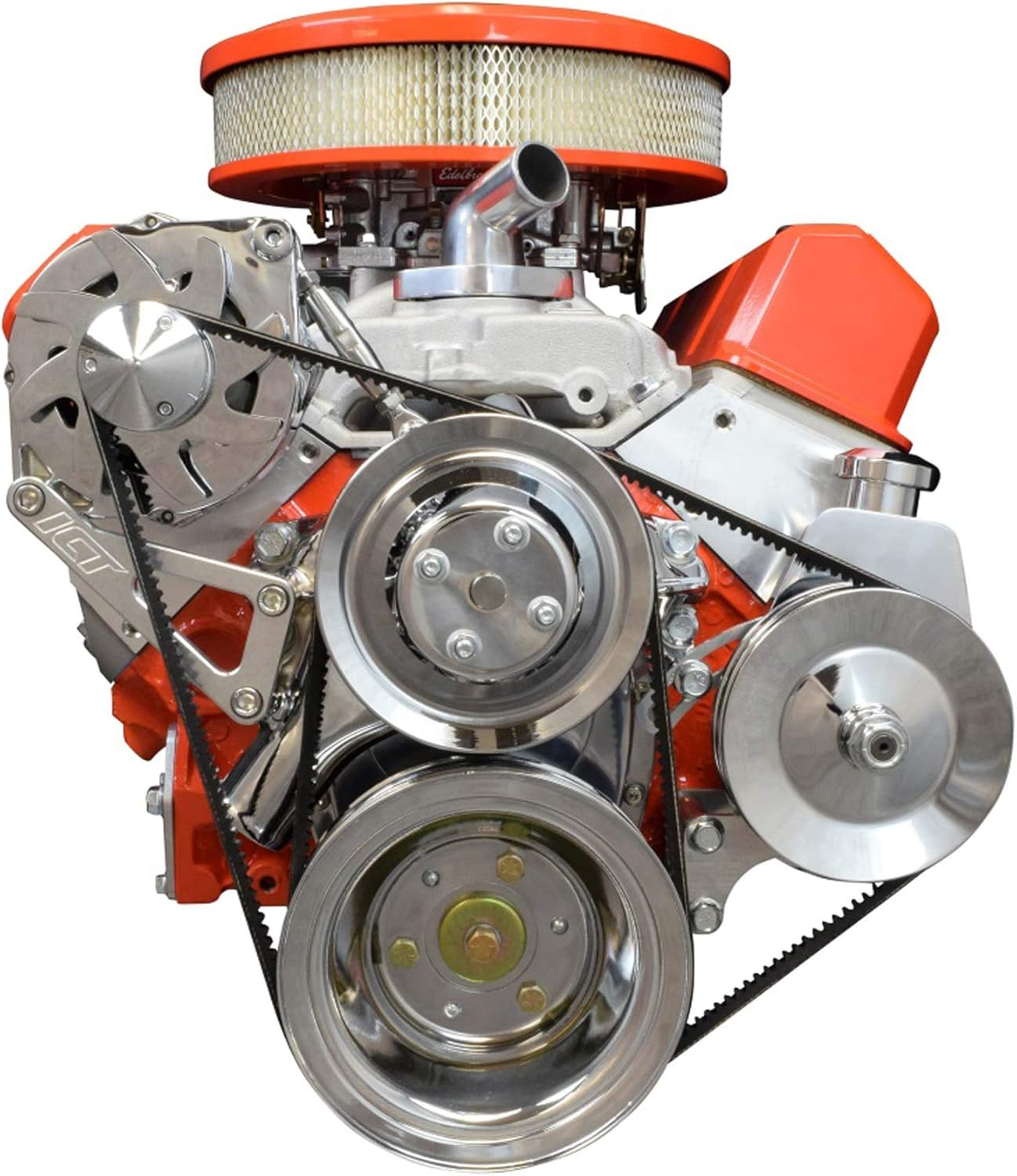 SBC Billet Adjustable Alternator Power Steering Bracket Kit LWP Chevy Small Block 551476 image number 1