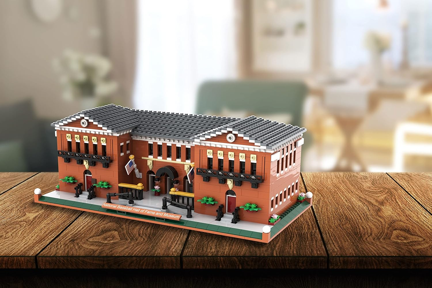 The Atom Brick National Baseball Hall of Fame and Museum Building Set image number 1