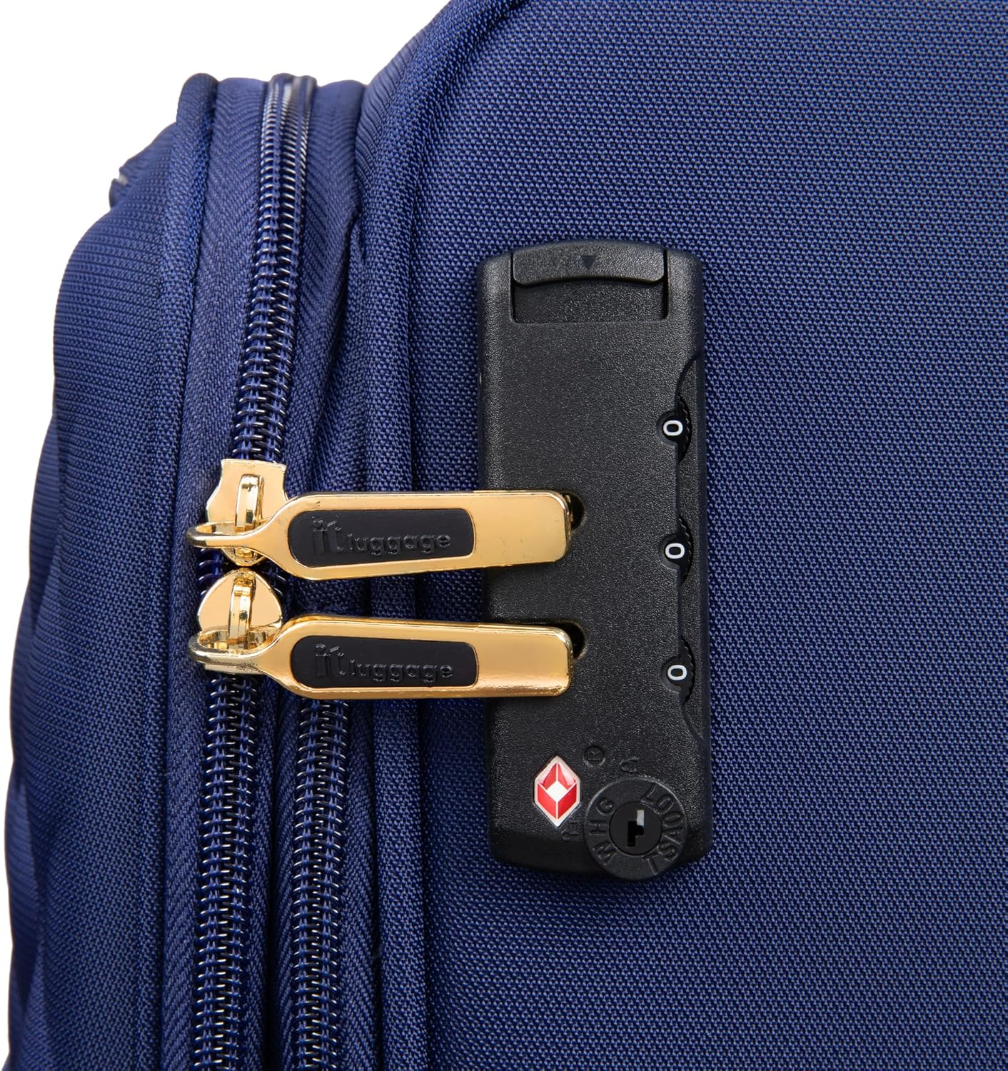 It Luggage Glimmering 28" Softside Checked 8 Wheel Expandable Spinner - Black image number 3