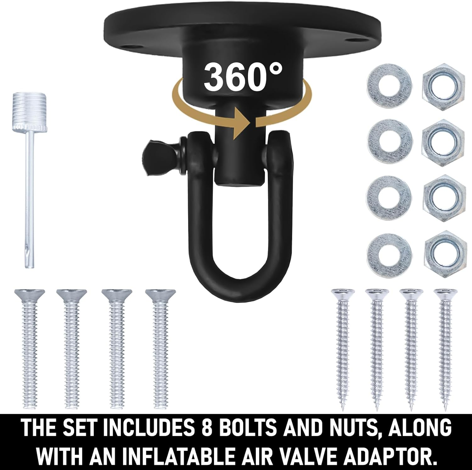 Speed Ball Boxing &ndash; MMA Speed Bag & Hanging Swivel Kit for Boxing Training &ndash; Punching Bag for Muay Thai, Kickboxing, Martial Arts, Reflex and Speed Training Striking Bag