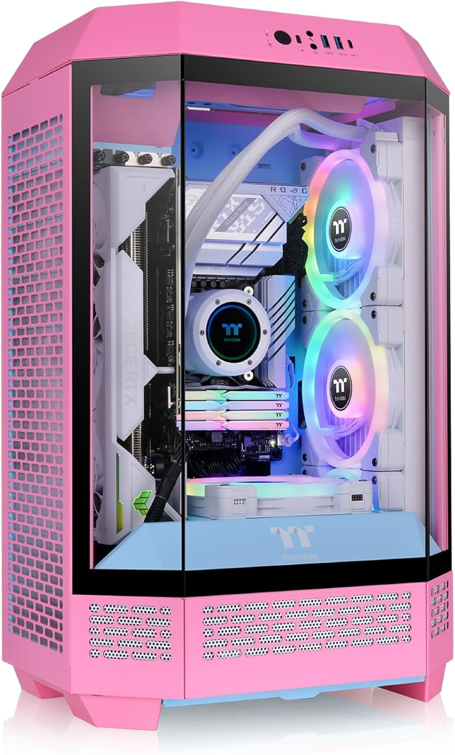 Thermaltake the Tower 300 Tempered Glass Micro Tower Case Matcha Green Edition, CA-1Y4-00SEWN-00