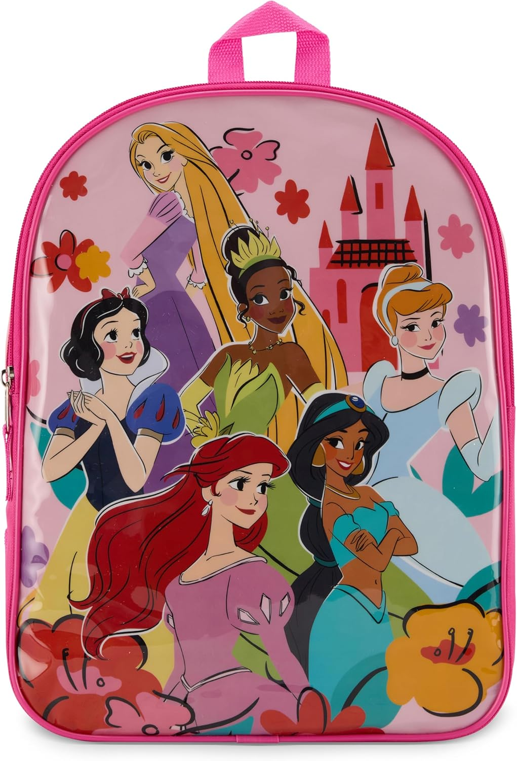 Disney Backpack for Kids 15&rdquo; | Awesome Bookbag for Girls | Padded Straps & Large Zip Compartment Back to School Supplies