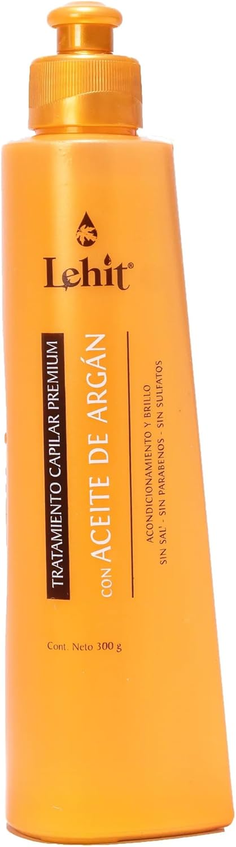 Lehit Aceite De Argan Tratamiento Capilar Bioenergetico Con Principios Activos Naturales Argan Oil Bioenergetic Capillary Treatment 10.1Oz(300Ml)
