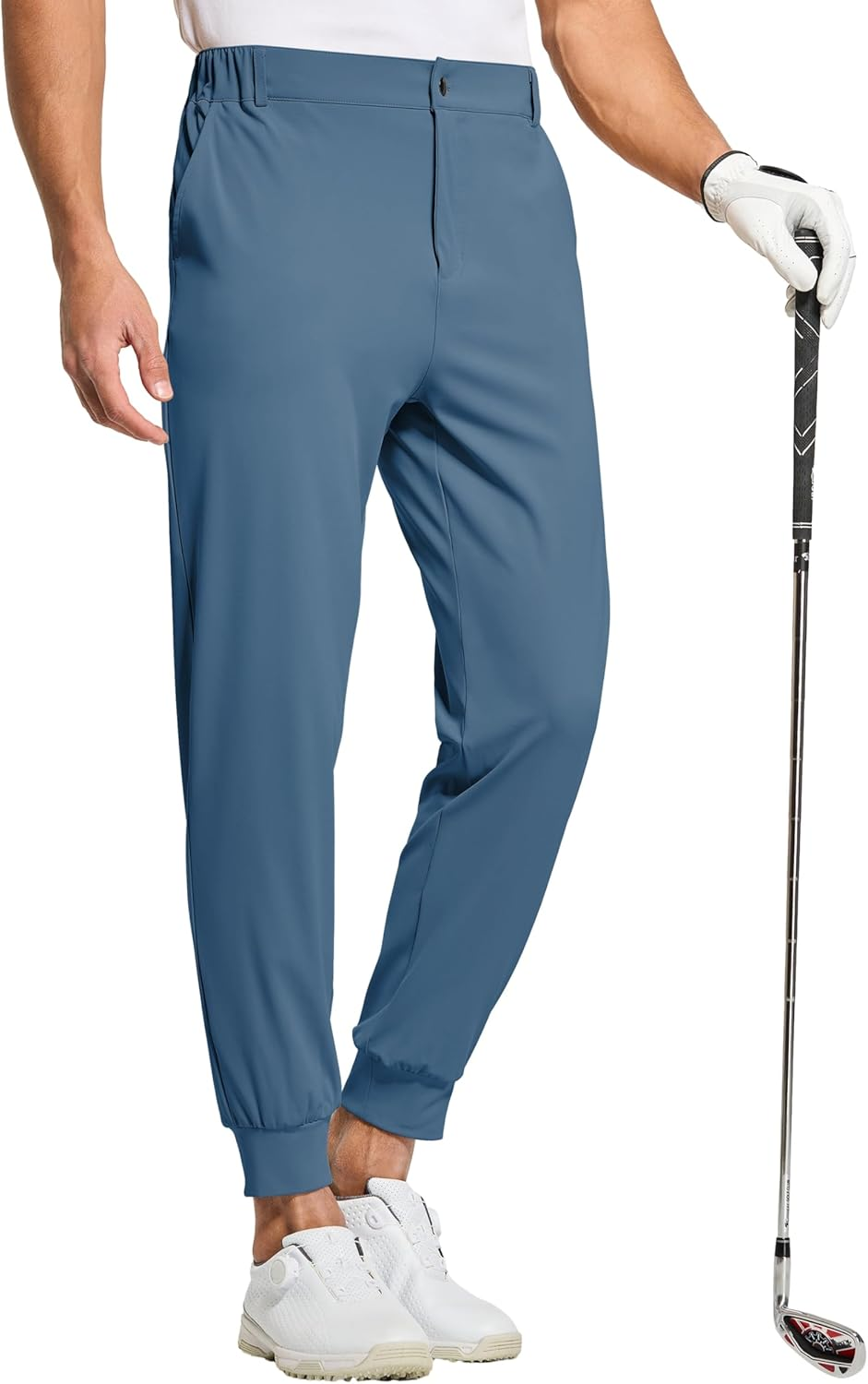 WILLIT Men'S Golf Joggers Pants Stretch Slim Fit Work Dress Pants Quick Dry Athletic Pants with Pockets image number 2
