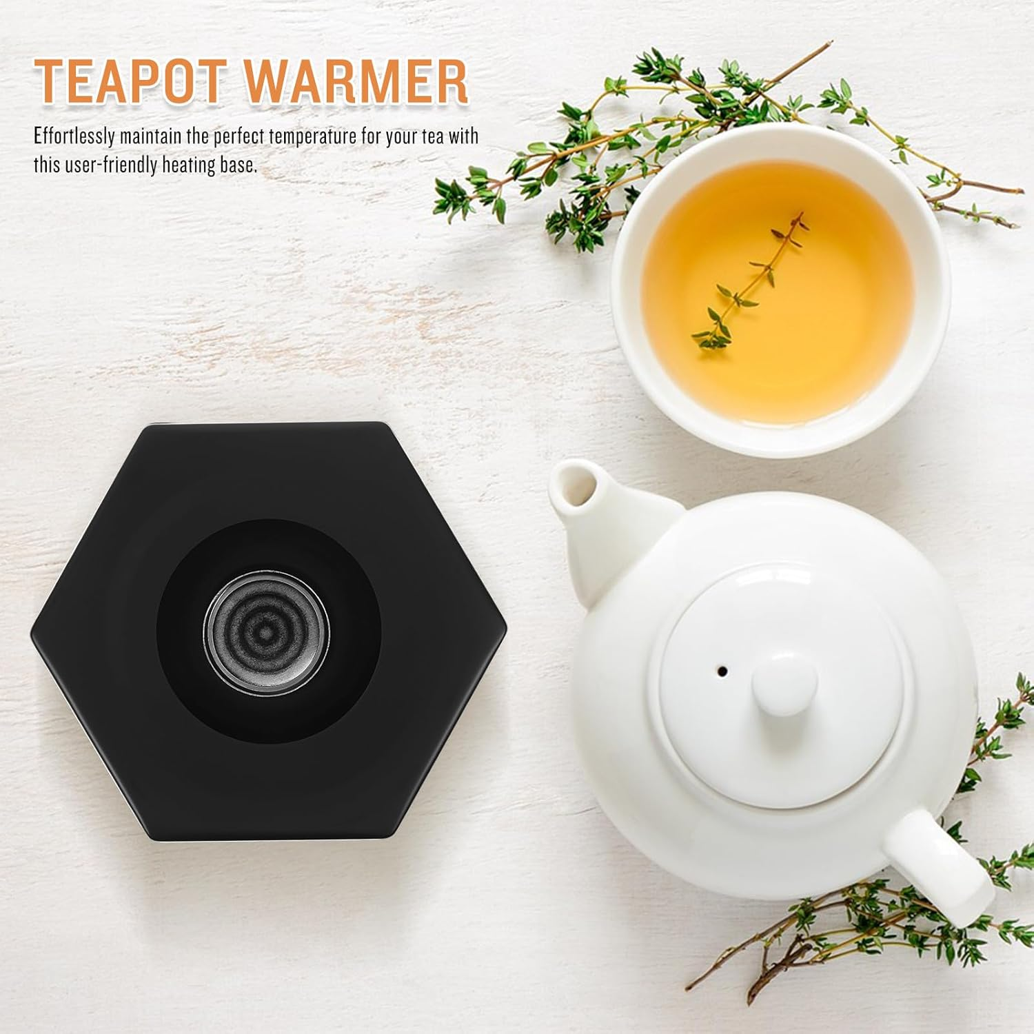 GETAJGHSD Portable Stainless Steel Teapot Warmer Base with Detachable Design, Household Metal Teapot Heater for Tea Warming, Suitable for Coffee and Tea Cups image number 5