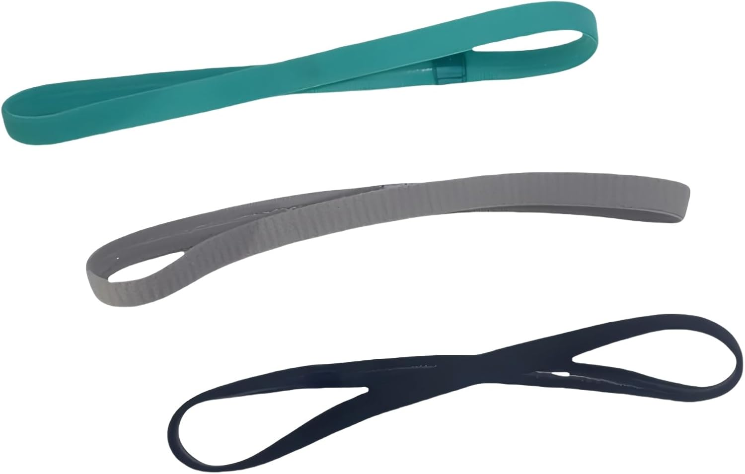 Castaic 3 Packs Thick Non-Slip Elastic Sport Headbands,Yoga Head Band Sweatband Sweat Band for Men and Women