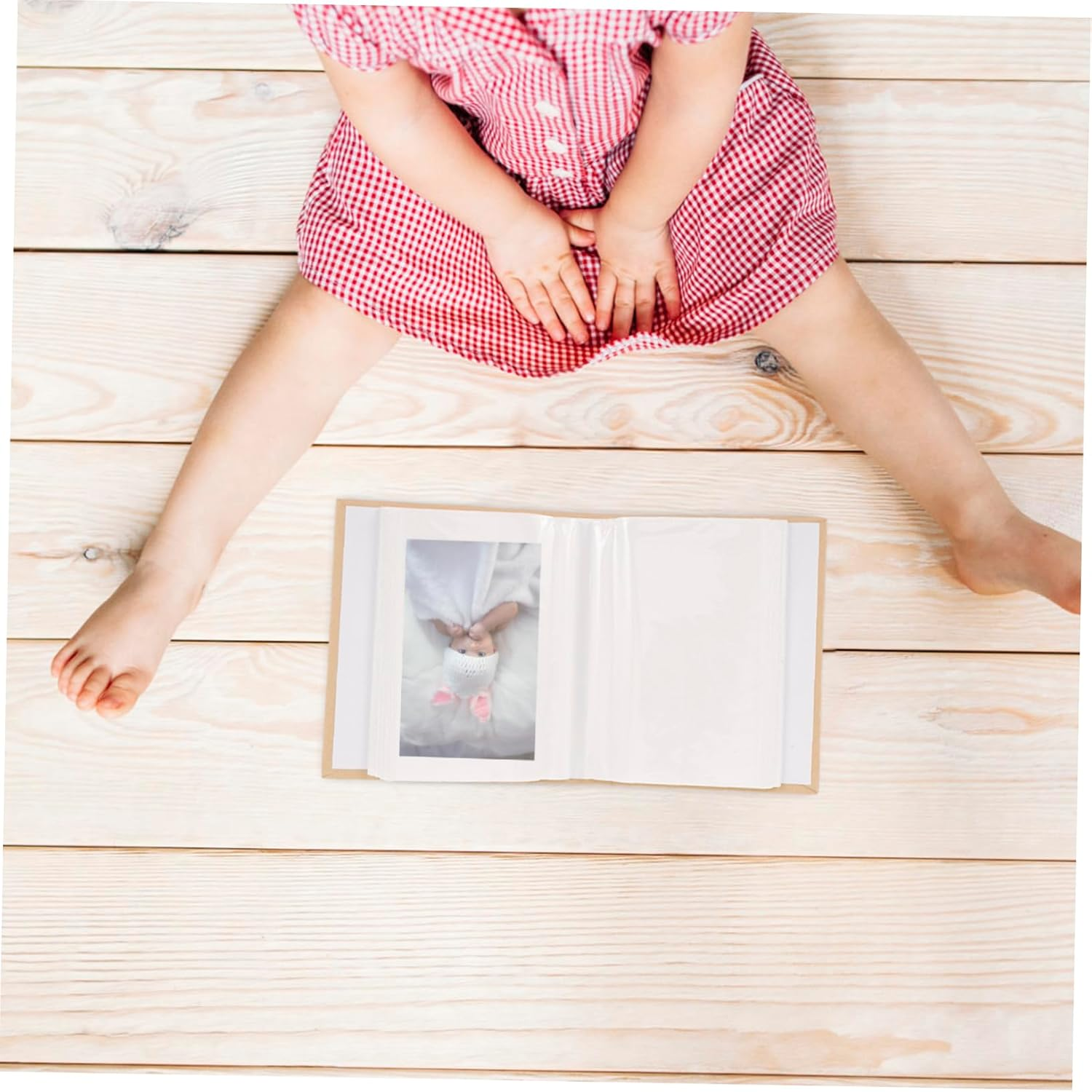 VICASKY Cute Photo Album Keepsake Picture Album for Newborn Memories Design Durable Material for Girl Celebrations Milestone Moments image number 2