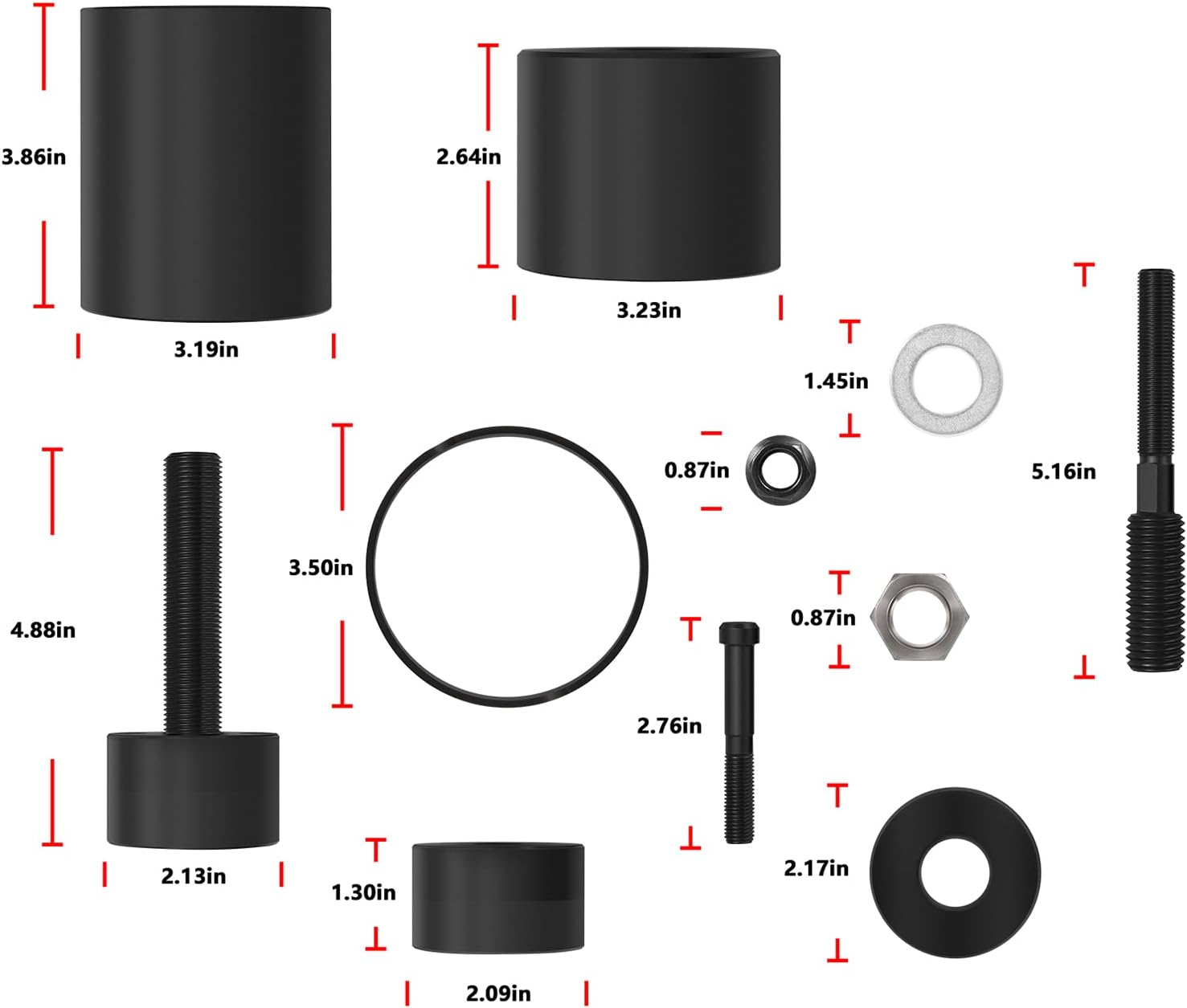 Yoursme JDG954B Crankshaft Gear & Front Crank Oil Seal Installer Fit for John Deere 1039, 4045, 6059 and 6068 Engines image number 3