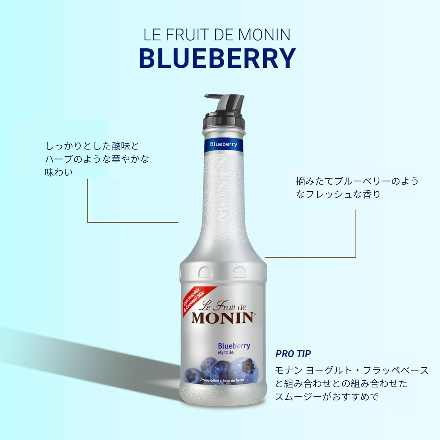 Monin Blueberry Fruit Puree 1 Litre image number 3