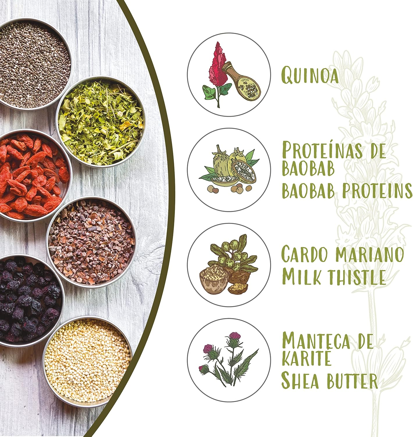 Naturtint Hair Food Quinoa Hair Mask Quinoa Superfood Hair Mask Colour and Shine More Intensity and Colour Time Specially for Colour Treated Hair 99% Natural Ingredients 150 Ml image number 1