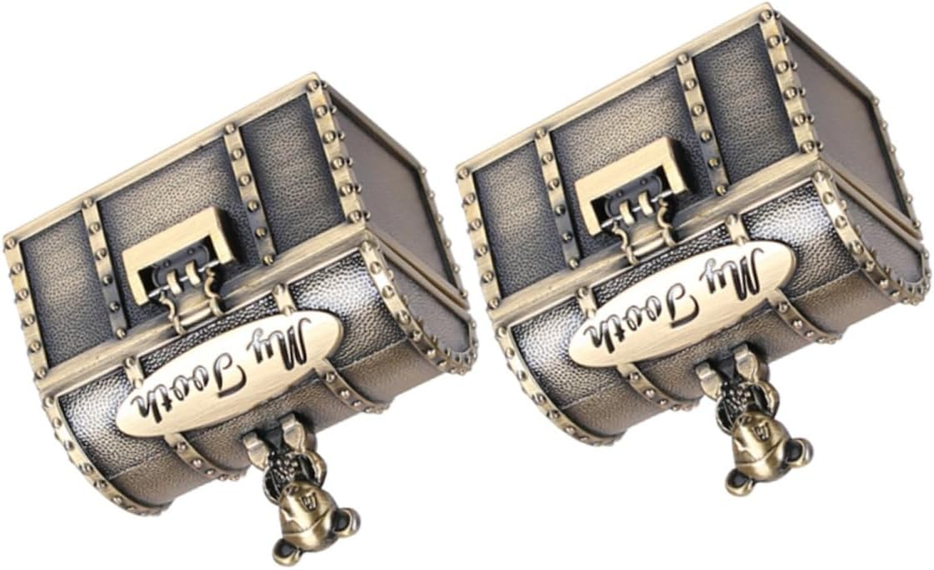 2Pcs Fetal Hair Storage Box Boys and Girls Keepsake Teeth Case Curl Boxes for Newborn image number 6