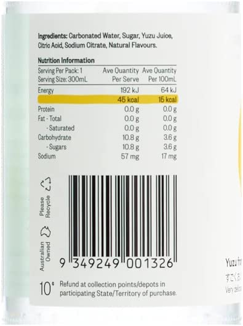 Strangelove Yuzu Lo-Cal Soda X 24