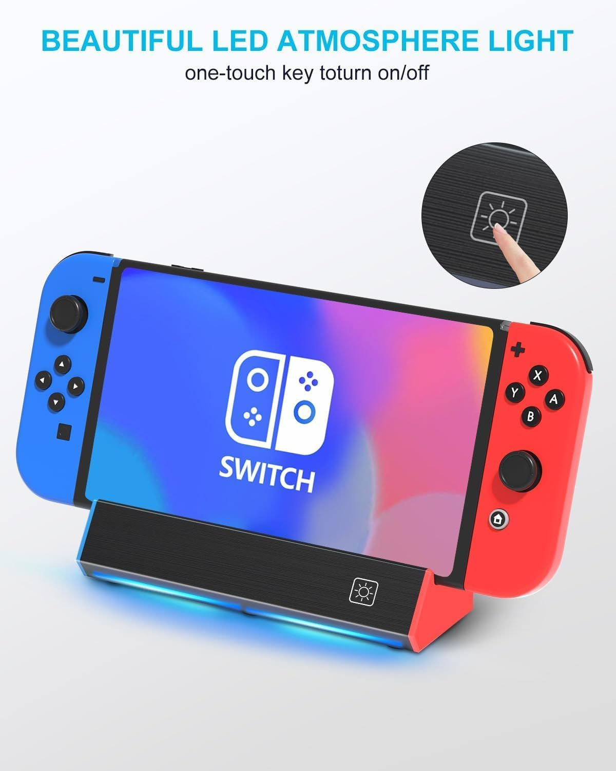 ZONEY Switch Dock TV Dock Station for Switch/Switch Oled，With 4K@60Hz HDMI Output/Type C Port/Usb 3.0 Port for Nintendo Switch (Black) image number 3