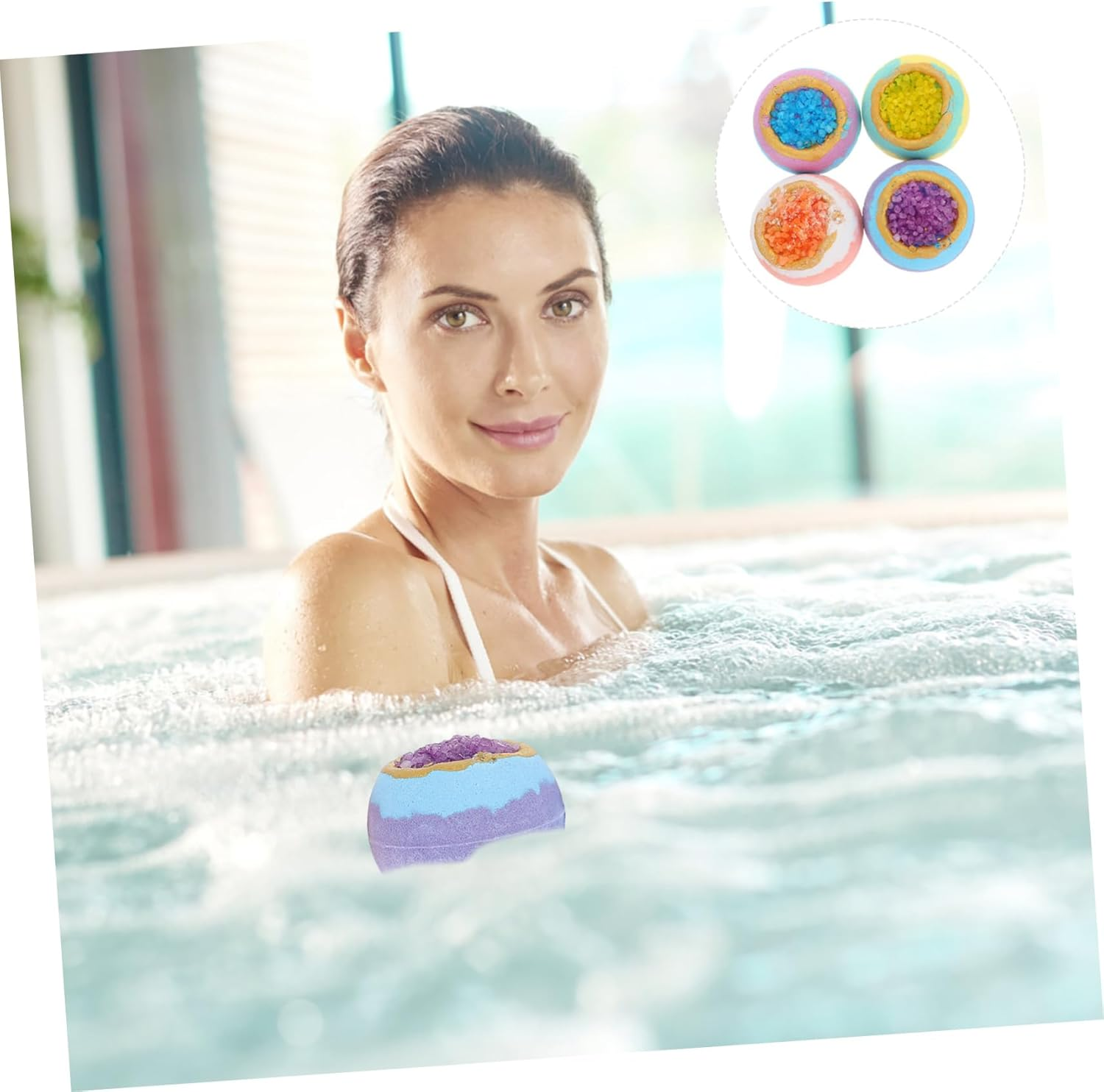 Minkissy 4Pcs Essential Oil Bath Natural Bathing Sea Salt for and Skin Nourishment for Each image number 4