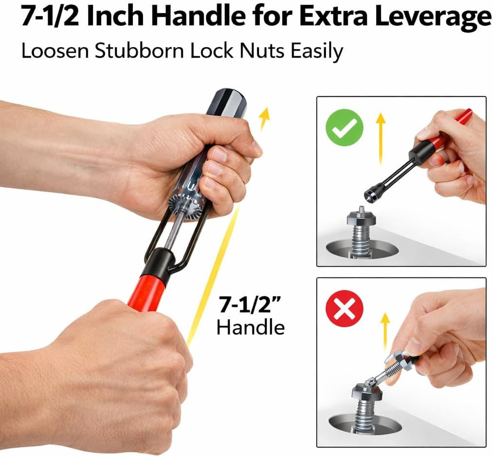 10Mm Jam Valve Adjustment Tool, Slotted Valve Adjustment Tool Jam Nut Compatible with Wide Compatibility Versatile Fit for Japanese Car Engines image number 5