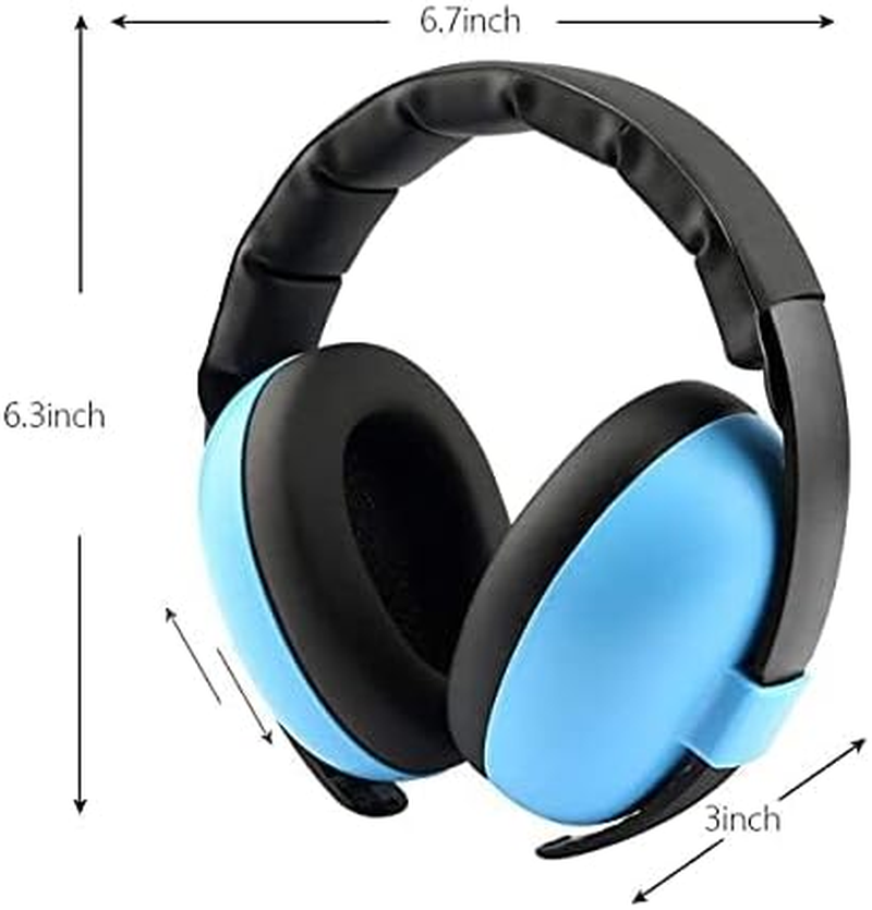 Noise Cancelling Headphones for Kids, Babies Ear Protection Earmuffs Noise Reduction for 0-3 Years Babies, Toddlers, Infant (Blue) - Blue image number 2