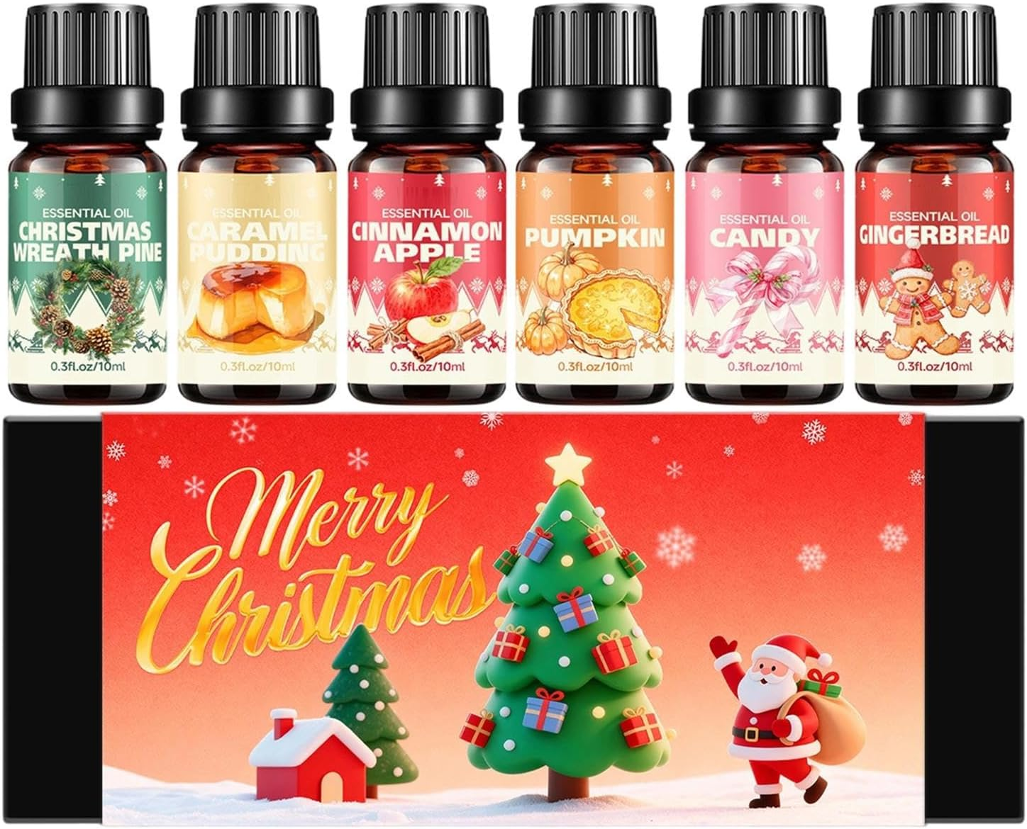 Christmas Fragrance Oil - Cheerful Fragrances Set of Winter Fragrances | Perfumes for Soap Production of 6 Pieces | Christmas Fragrances &ndash; Cheerful Scented Oil, 6 Pieces by Prof image number 4