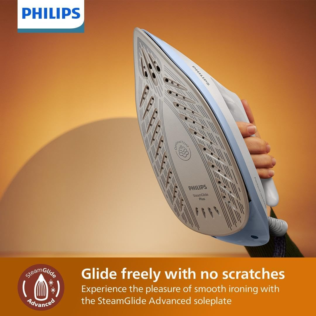 Philips Perfectcare 6000 Series Steam Generator - 2400W - 500G Steam Boost - 6.5 Bar Pressure - Optimaltemp Technology - 1.8L Water Tank - White/Blue (PSG6026/20) image number 2