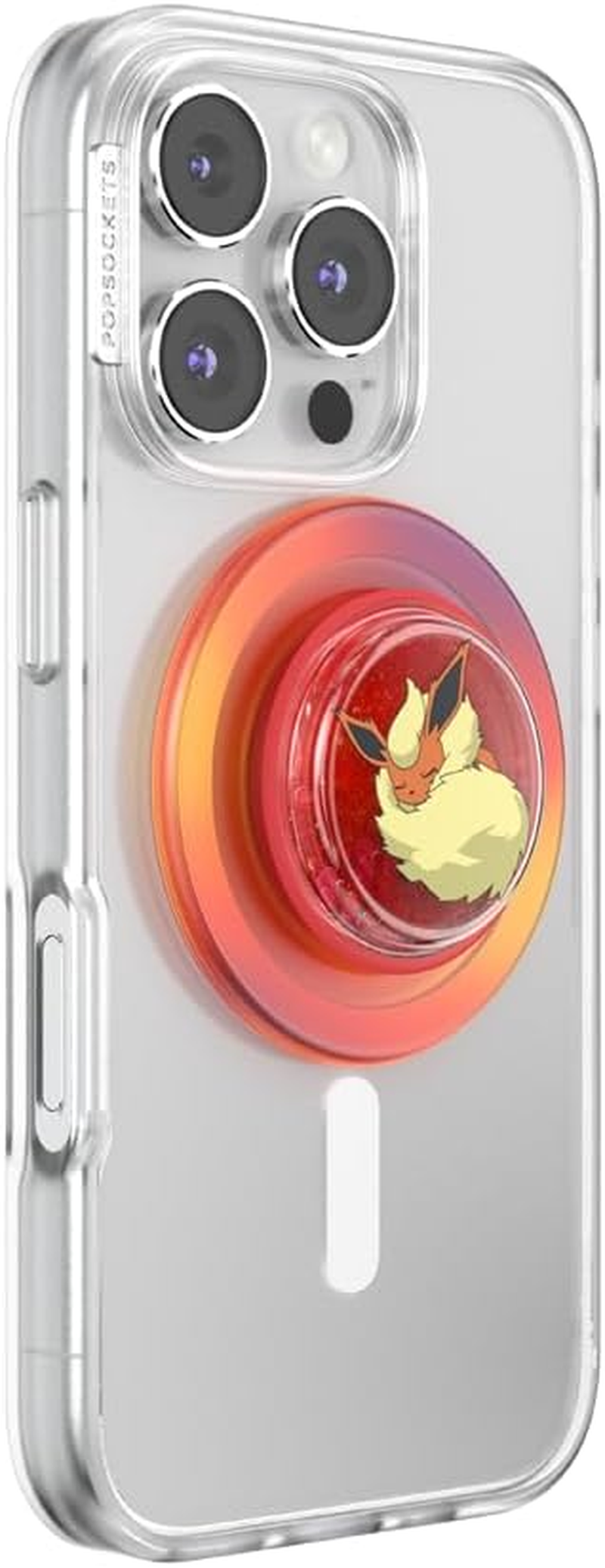 Popsockets Phone Grip for Magsafe with Kickstand, Magnetic Stand, Swappable Top, Secure Hold for Iphone Magsafe Cases, Phone & Tablet Grip, Pokemon - Tidepool Squishy Sleepy Flareon image number 3