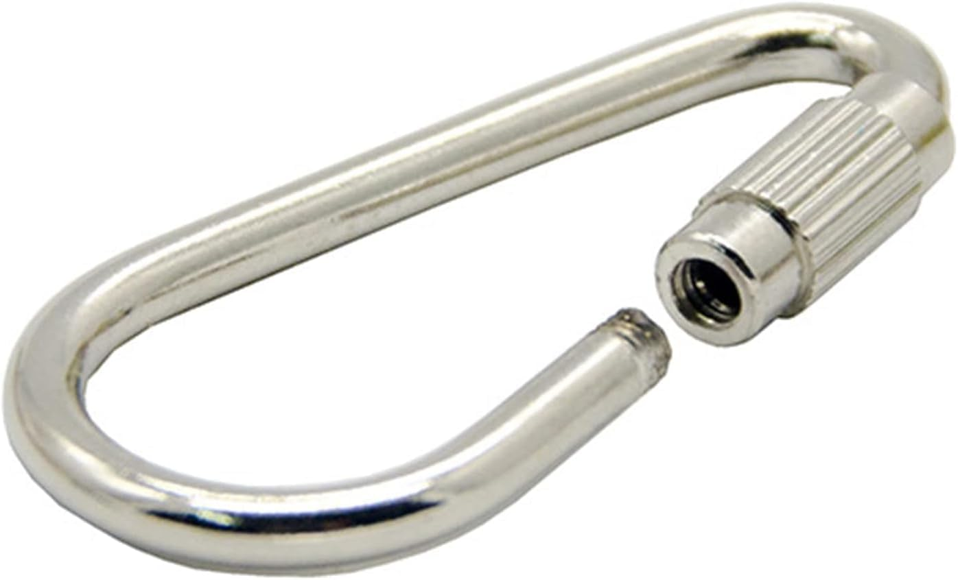 Yuanholumid 10 Pack Silver Parrot Toy Hook Stainless Steel Parts Heavy Duty Metal Hooks Suitable for Most Bird or Small Animal Hanging Toys Parrot Bird Toy Hooks Metal Stainless Steel Parts DIY Bulk image number 6