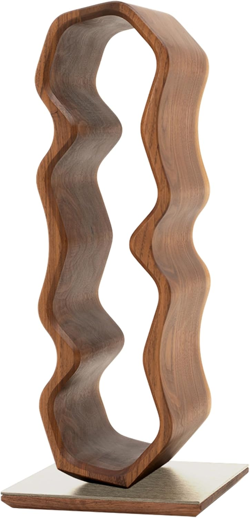 Max Levi&reg; WARP American Walnut - Wine Rack (Silver Base) - Black Base image number 5