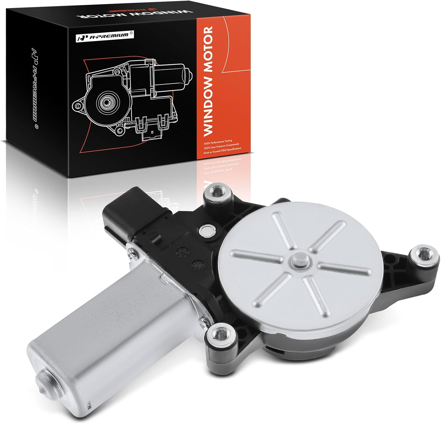 A-Premium Front Left Power Window Lift Motor Compatible with Acura RL 2005-2012, TSX 2004-2008 & Honda Accord 2003-2007 Sedan 4-Door, Driver Side, with Anti-Pinch, Replace# 72250SDAA01, 72250SECA01 image number 4