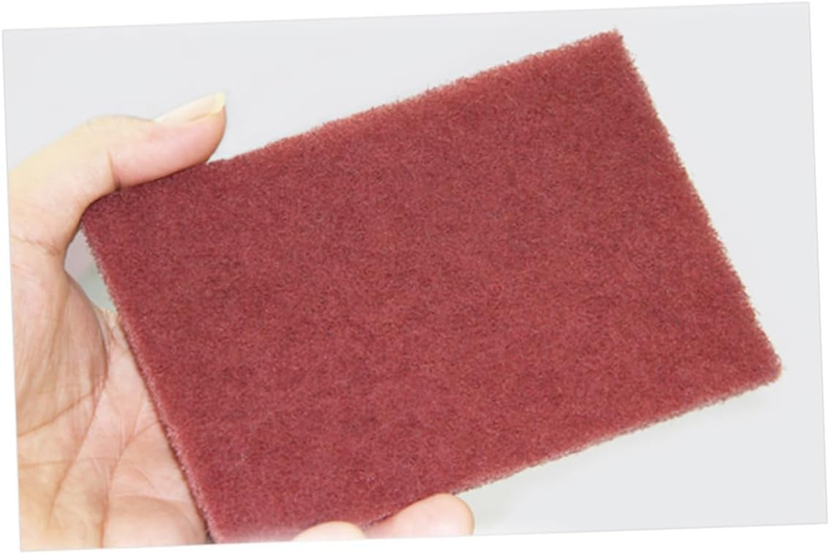 YARNOW 5Pcs Heavy Duty Nylon Kitchen Cleaning Pads Griddle Scouring Pads for Tough Food Residue Non-Rusting for Restaurant and Home Use image number 1