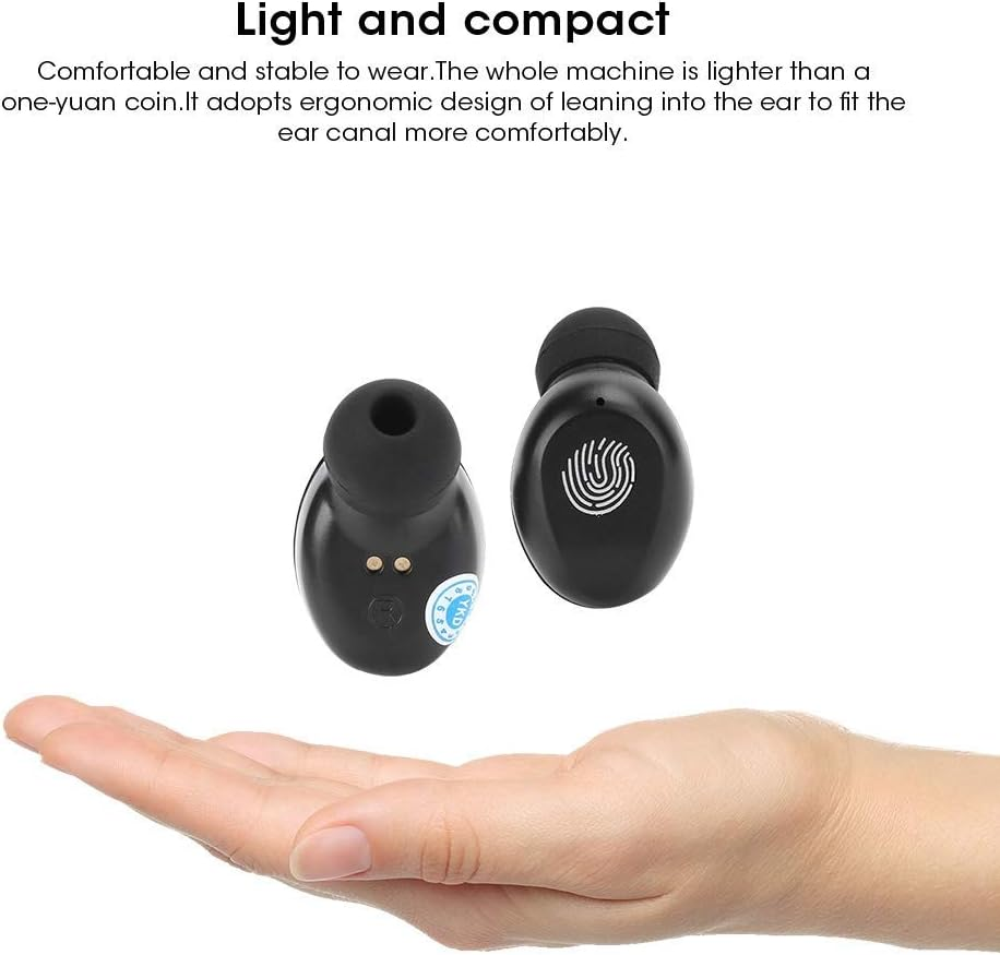 Wireless Bluetooth Earphones, In-Ear True Wireless Headphones, F9 Touch Binaural Earbuds with LED Digital Display, Surge Subwoofer, Hifi Sound.