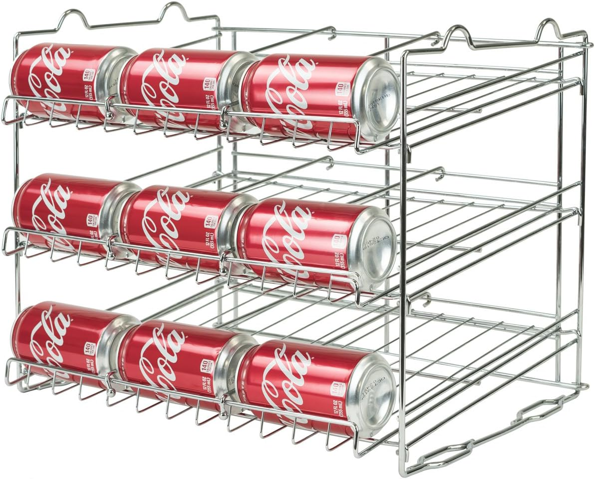 Sorbus Can Organizer Rack, 3-Tier Stackable Can Tracker & Pantry Cabinet Organizer Holds up to 36 Cans, Great Storage for Canned Foods, Drinks, and More in Kitchen, Cupboard, Pantry image number 4