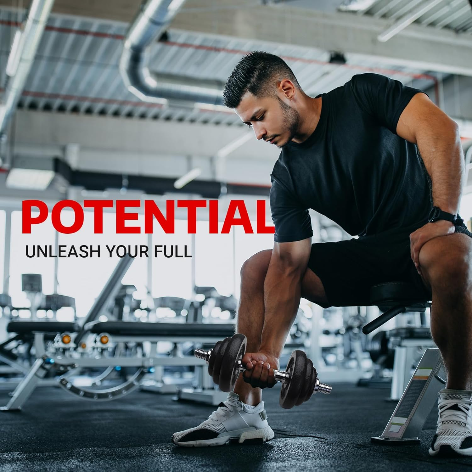 Li Fitness Cast Iron Adjustable Dumbbell Set 3 in 1 Kettlebell Set Barbell Set Exercise Fitness Dumbbells for Home Gym Training Weight Lifting Bodybuilding Exercise image number 1