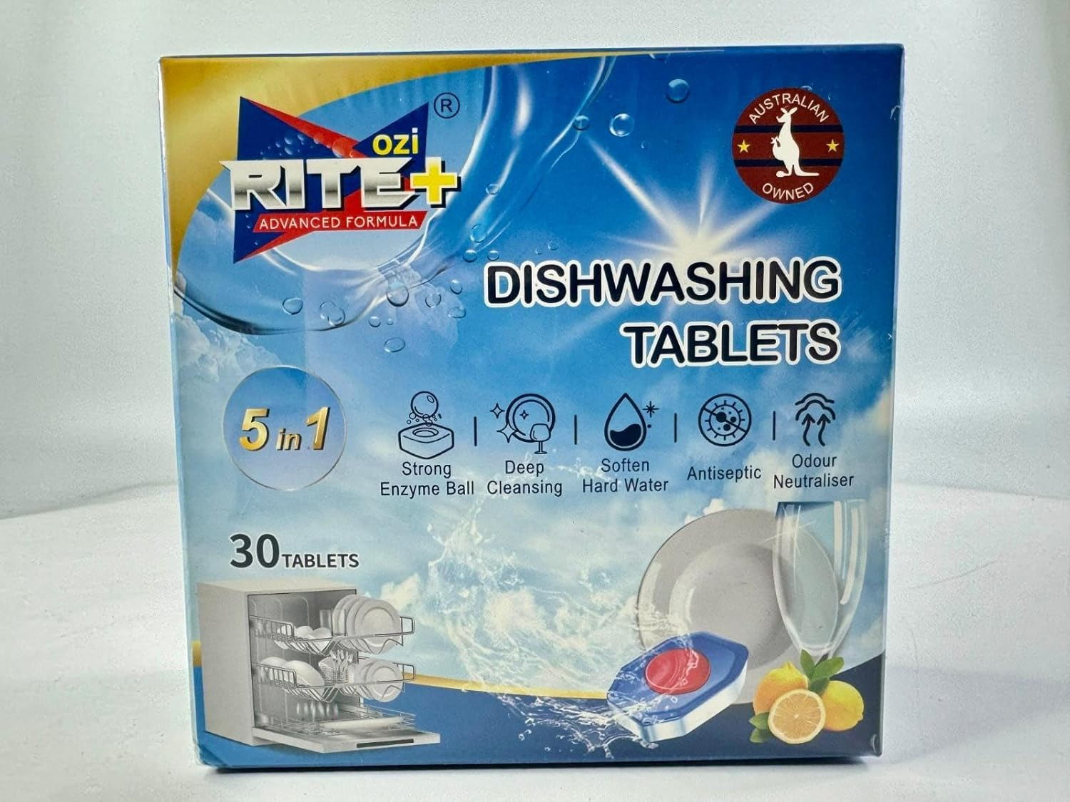 OZI RITE Dishwashing Tablets-Lemon Power Pack of 30 image number 2