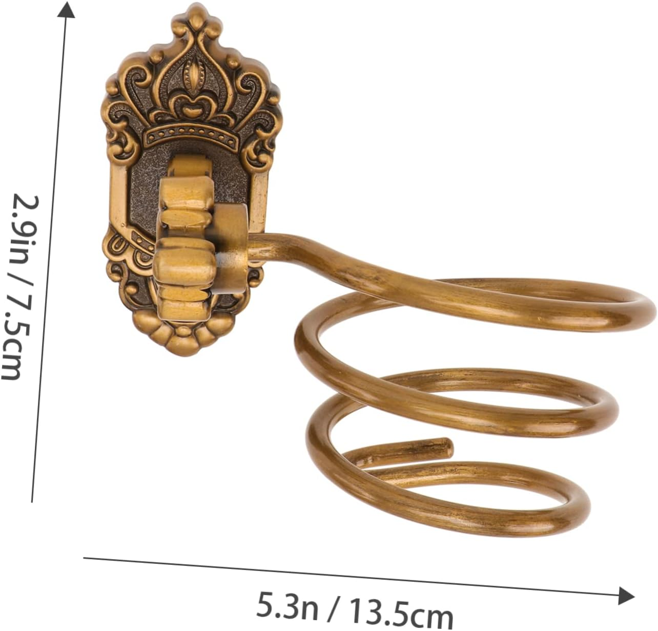 FRCOLOR Hair Dryer Organizer Spiral Rack Hands Hair Dryer Holder Storage Holder