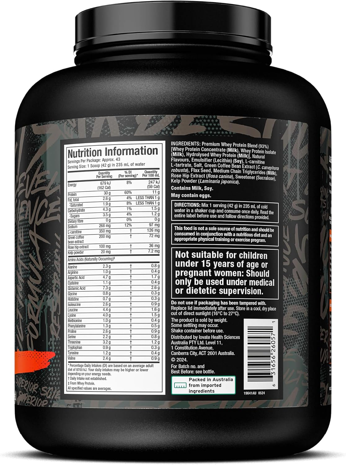 Muscletech Nitro Tech Ripped Vanilla Cream Flavoured Protein Powder 1.81 Kg image number 2