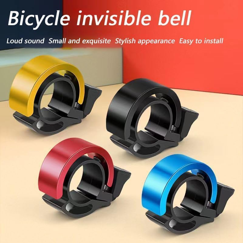 Limcryspp 4 Pcs Innovative Aluminum Bicycle Ring Q Design Bike Ringer Loud Sound Bike Bell,It Is Sized to Fit Bicycles with Grip Diameters of 22 Mm,Bicycle Bell image number 5