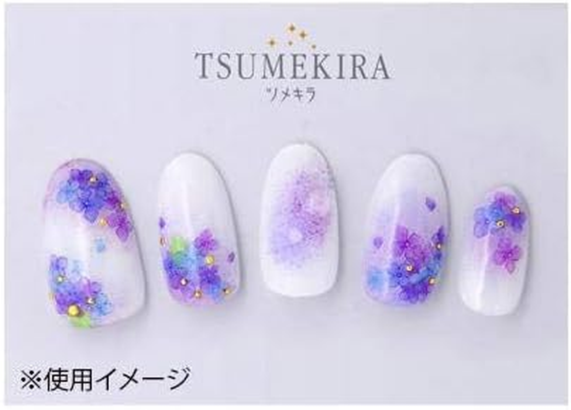 TSUMEKIRA NN-AJI-101 Nail Stickers, Hydrangea, Blue/Purple, 1 Sheet (X 1) image number 4