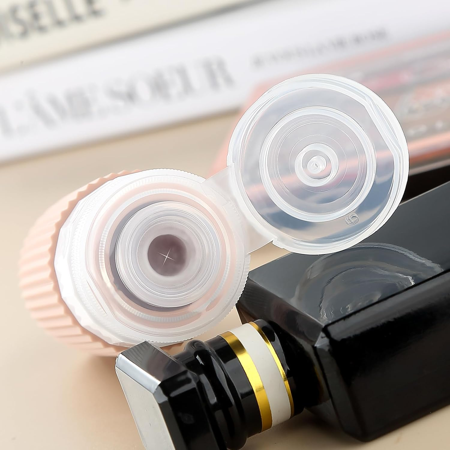 Mrsdry Travel Bottles for Toiletries, Tsa Approved 2Oz Travel Bottles, BPA Free Leak Proof Travel Size Toiletry Containers, Refillable Travel Accessories with Toiletry Bag for Shampoo Liquid (4 Pack) image number 2