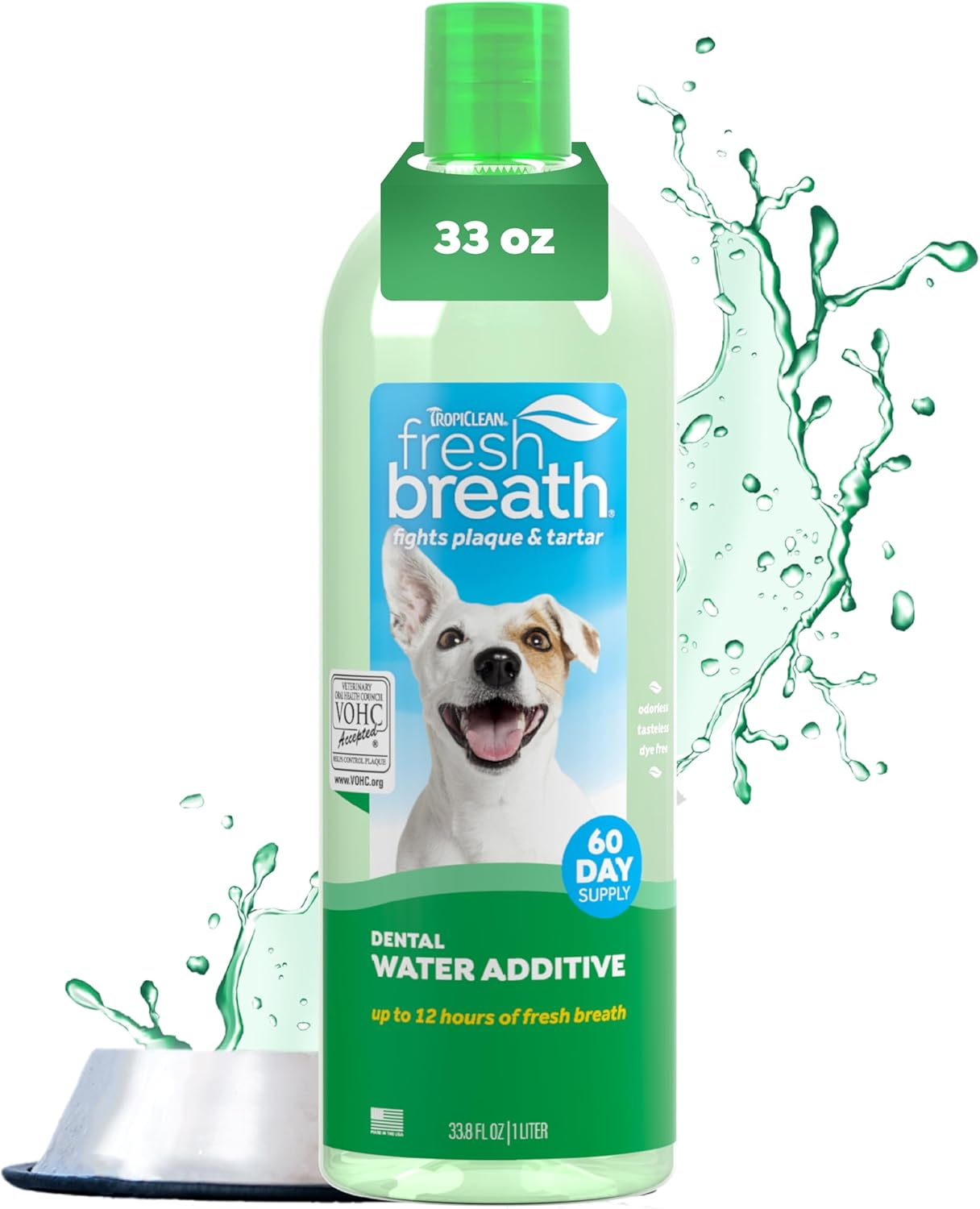 Tropiclean Fresh Breath No Brushing Teeth Cleaning Dental Health Water Additive Solution for Puppies 473Ml