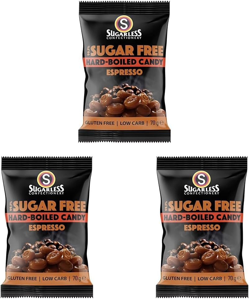 Sugarless Confectionery Aura Hard-Boiled Espresso Flavour 70 G image number 5
