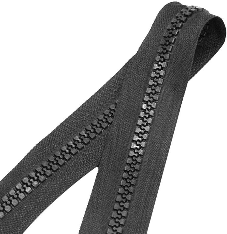 1X100Cm #10 Zipper Black Heavy Duty Chunky Teeth Sewing on Tent Open End Zip