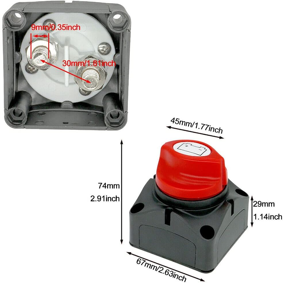 12V/24V/48V Battery Master Disconnect Switch Boat Marine Caravan Isolator On/Off image number 1