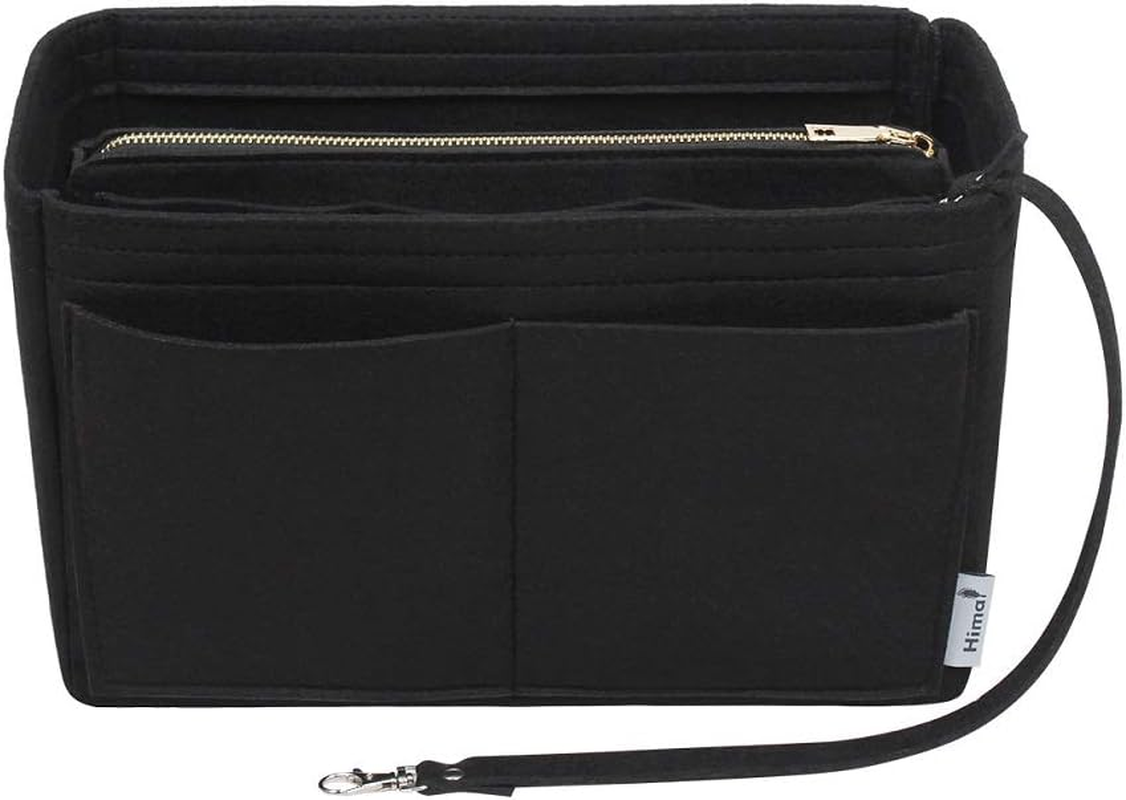 Himai Purse Organizer Insert, Bag Organizer, Bag in Bag, Perfect for Speedy Neverfull and More, 5 Size, Lighting Coffee, Slender Large
