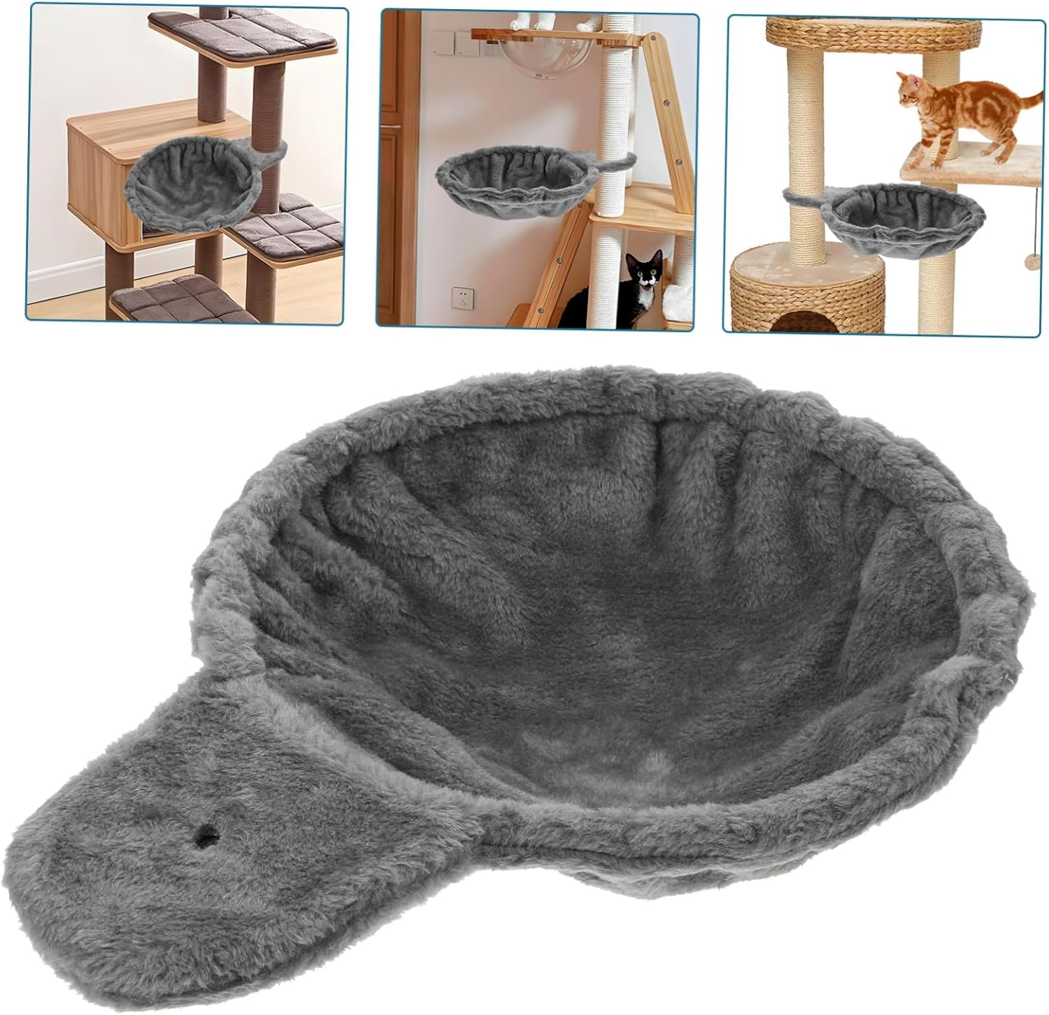 Toyvian Outdoor Cat Tree Large Cat Tree Weatherproof Hammock Replacement Basket for Comfortable