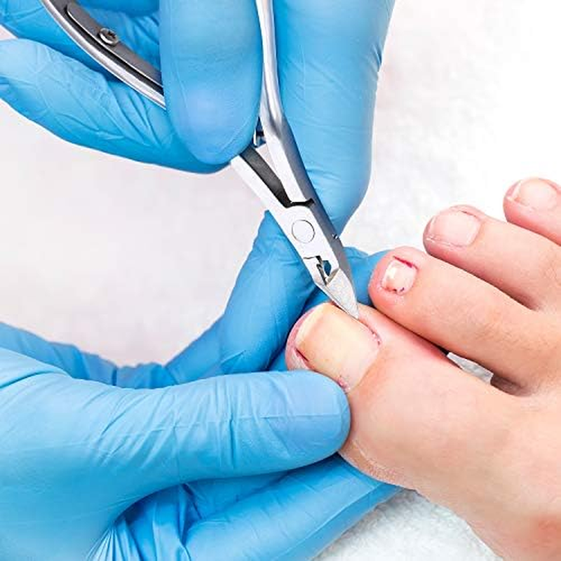 8 Pieces Cuticle Nippers Stainless Steel Cuticle Trimmer Pointed Blade Cuticle Cutter Clipper Dead Skin Remover Scissors Manicure Tools for Fingernails and Toenails - Silver image number 5