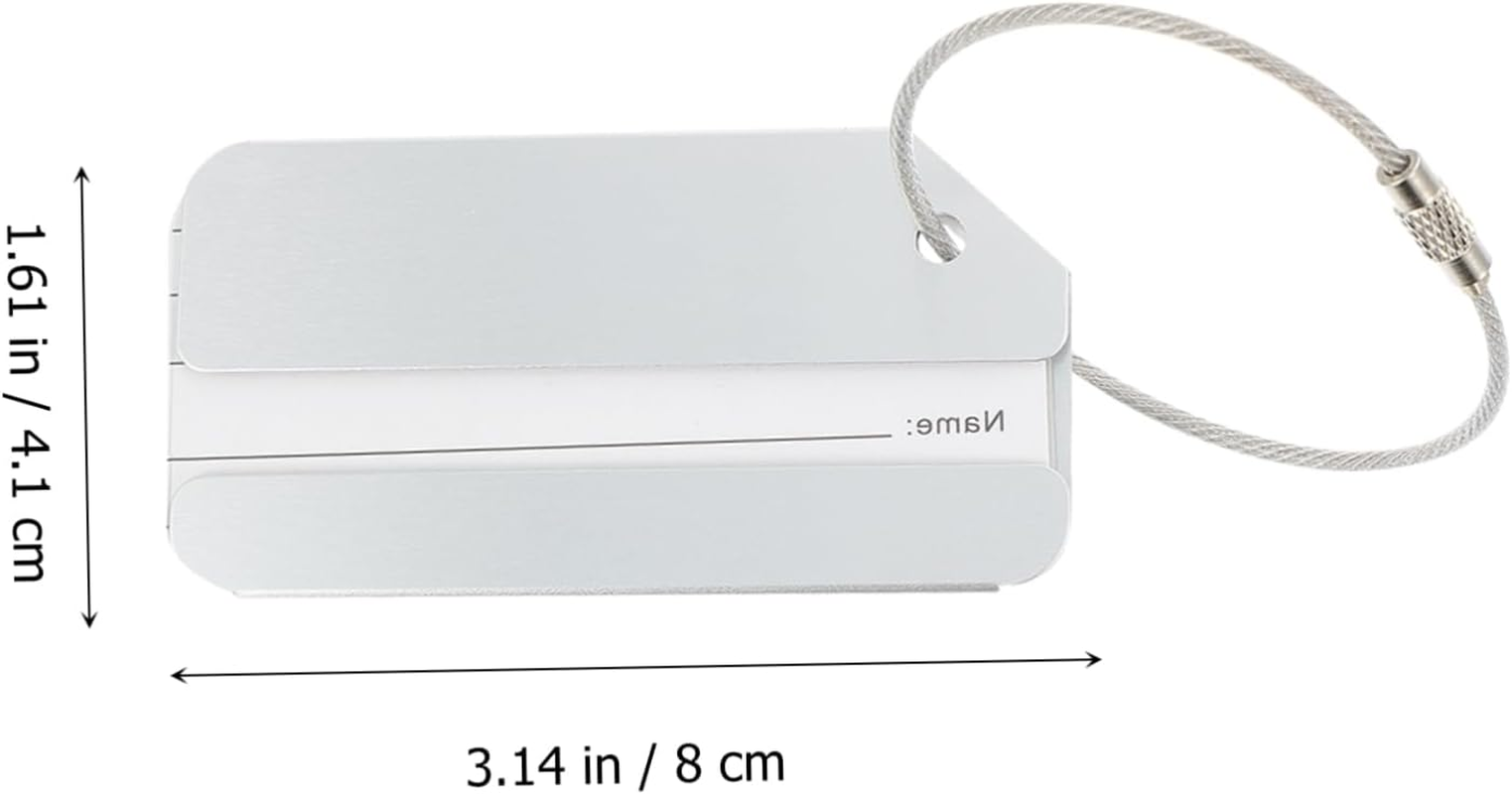 TINEASUR 6Pcs Cruise Luggage Tags Travel Locks Scratch Luggage Checked Boarding Tags image number 4