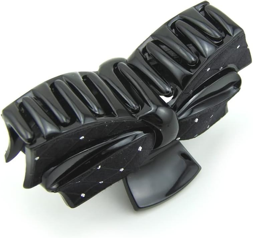 Meilliwish Noble Beautiful Lady Hair Claw Clip(D91)(Allblack) - Black image number 5