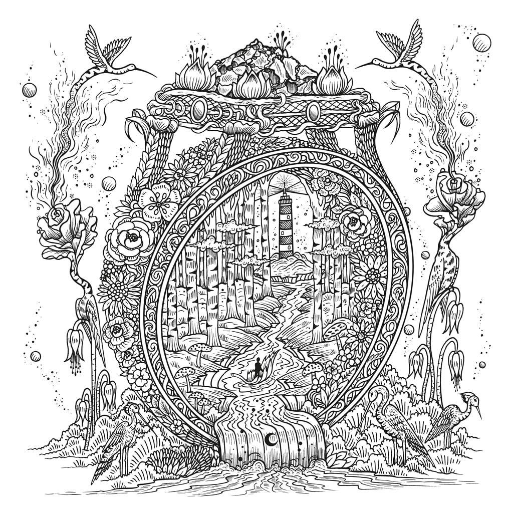 Dream Voyage: a Fantasy Colouring Journey image number 3