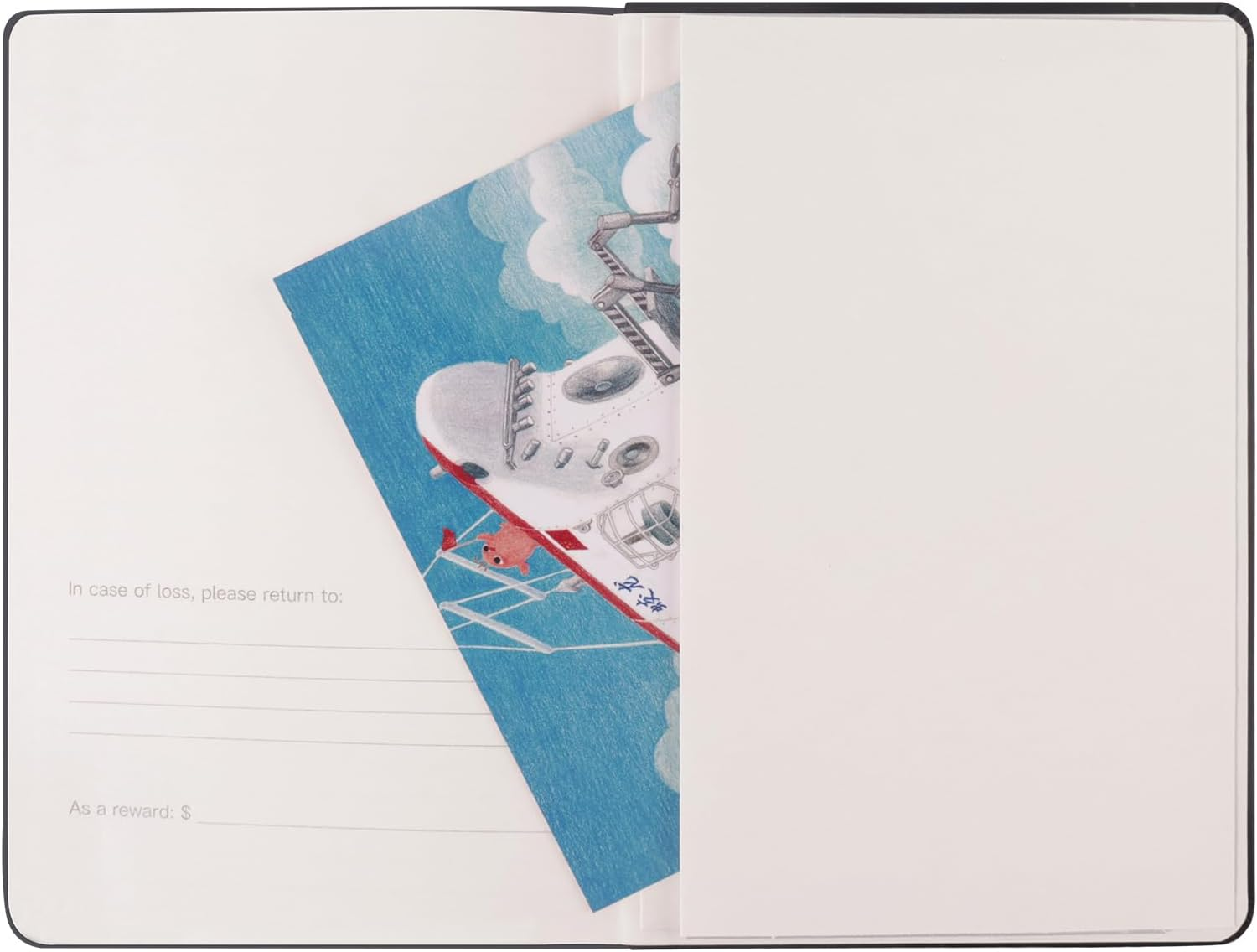 Comix 6 Pack Lined Journal Notebooks for Work, 240 Pages, 5.5"X8.3", Black, Hardcover, A5 Medium College Ruled, Journaling Notebooks for Notes-Taking, Fits for Office School Home image number 7