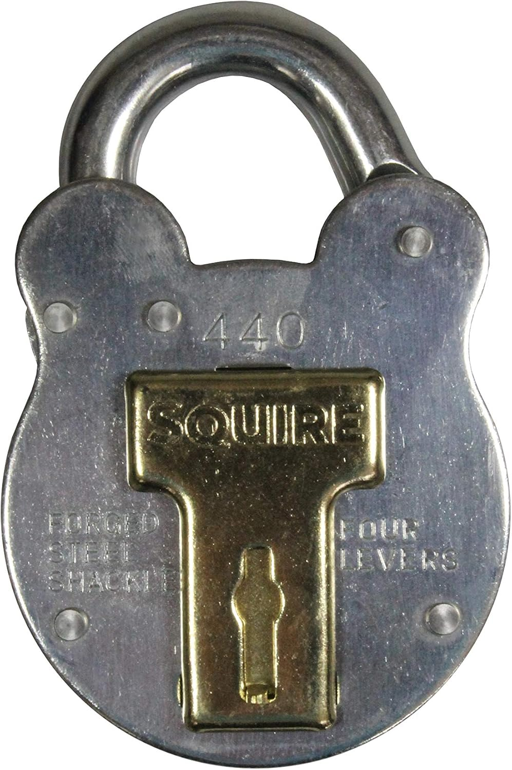 Squire Henry Old English Galvanised Steel Case 4 Lever Padlock, Large image number 1