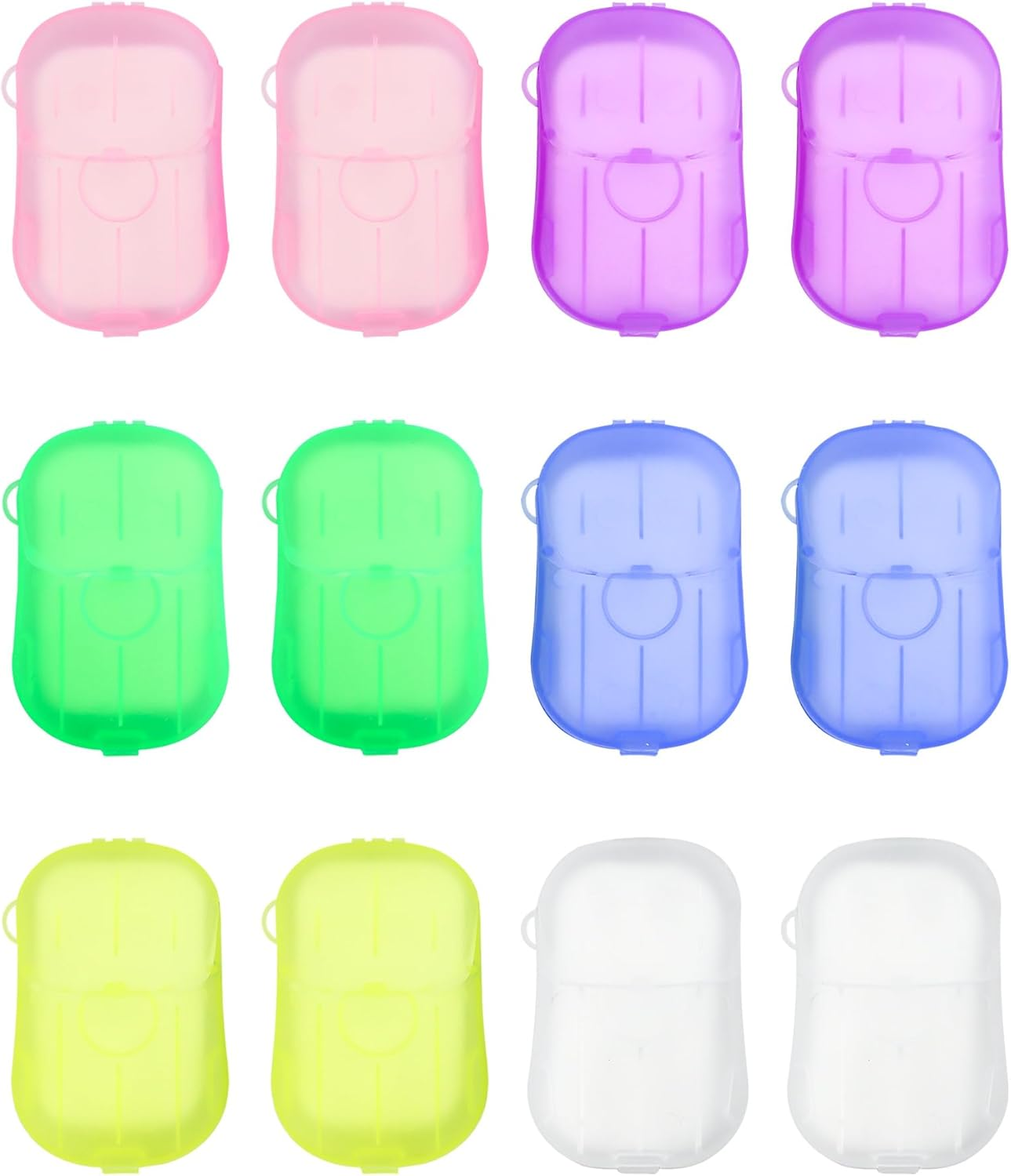 YETOOME 12 Packs (240 Sheets) Paper Soap Sheets for Hand Washing, Portable Disposable Travel Scented Bath Slice Sheet Foaming Soap Paper Sheets for Outdoor Traveling Camping Hiking image number 1