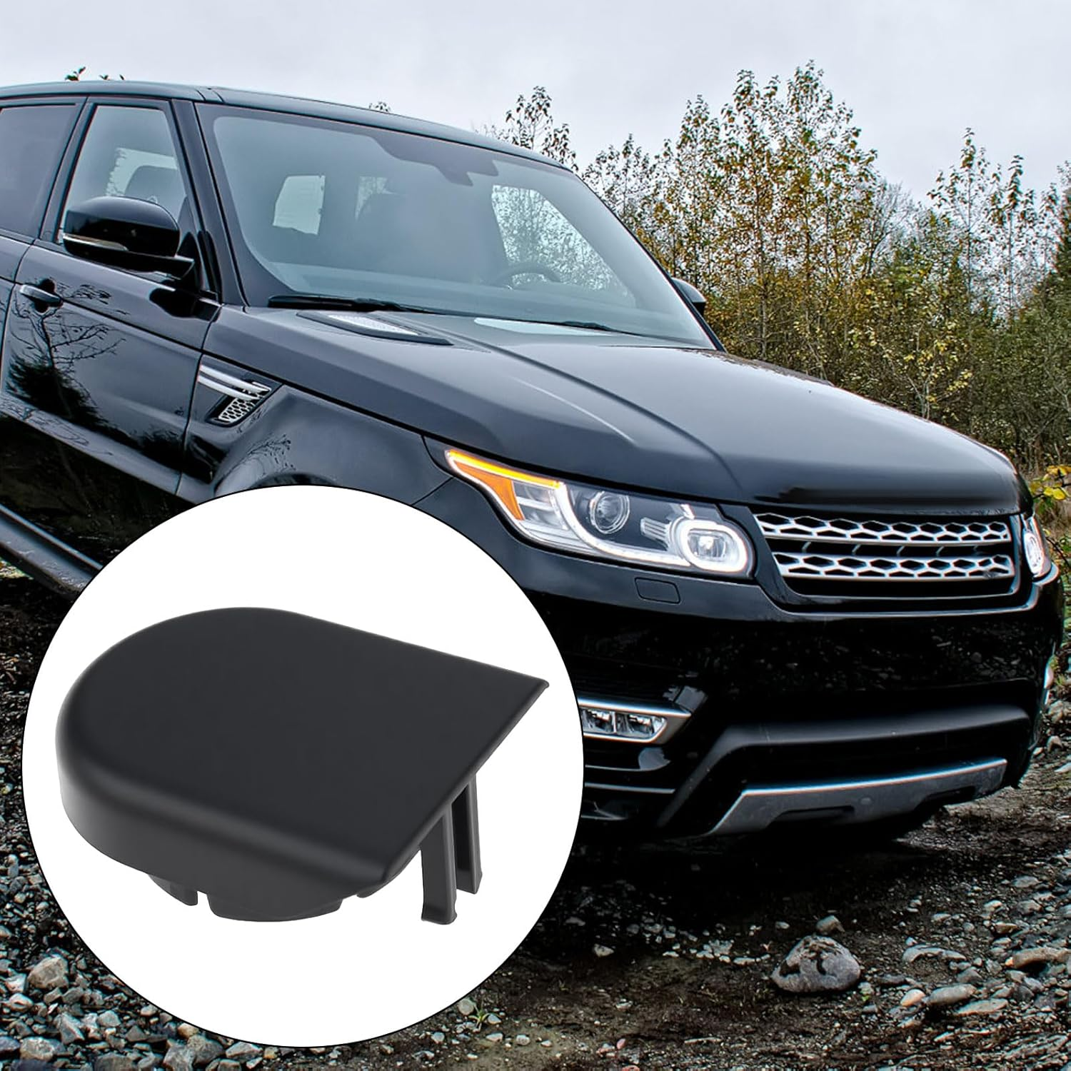 2Pcs Front Wiper Arm Caps Replacement Part LR033027 Compatible with Range Rover Sport 2014-2024 image number 1